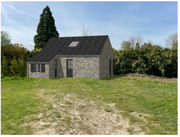 Vue en insertion graphique du pool house